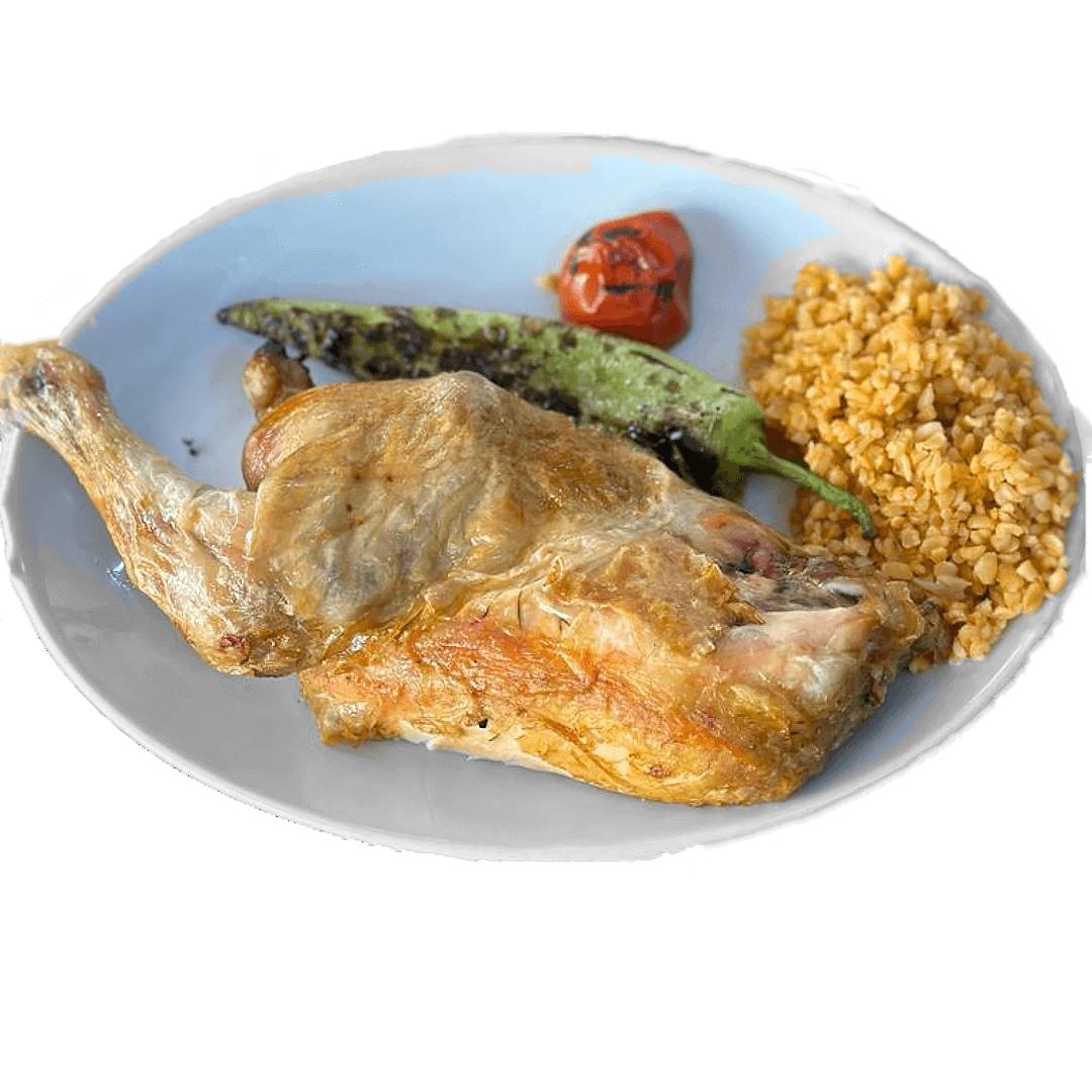 Kızarmış Yarım Piliç (Servis)